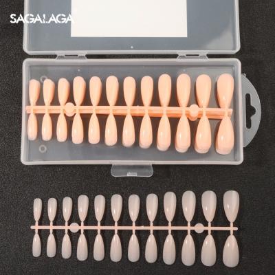 240pcs Box Full Cover Color Press on Coffin Nail Tips Red Almond Stiletto Square French Finger Style for French Style