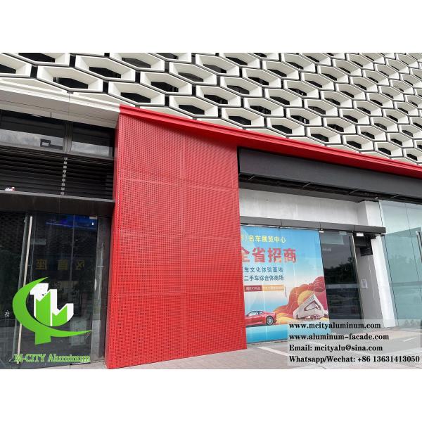 Louver feuille d'aluminium perforée métallique pour la décoration de façade d'ombrage solaire