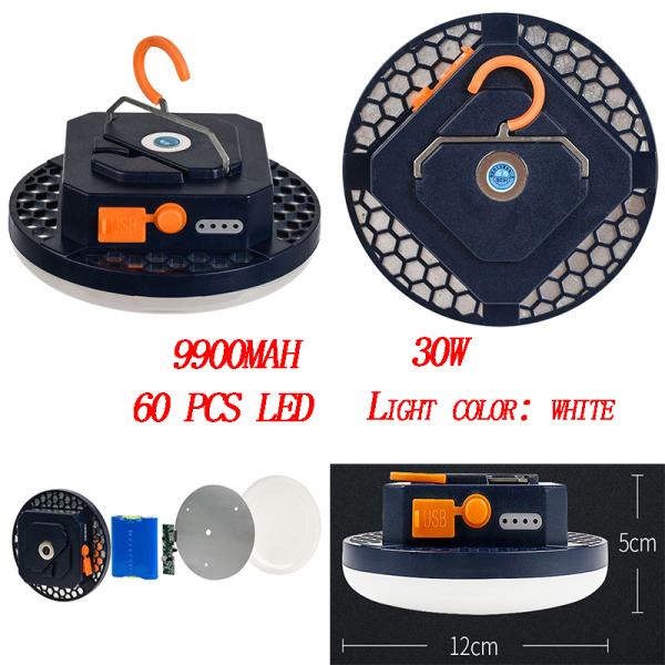 15600mah Rechargeable LED Magnet Flashlight Camping Led Fishing Lantern