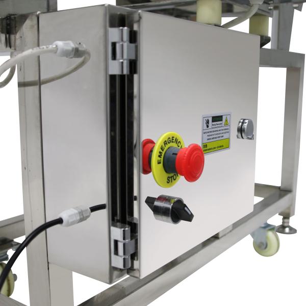 Оборудование металлоискателя транспортера качества еды с сигналом тревоги звука и света