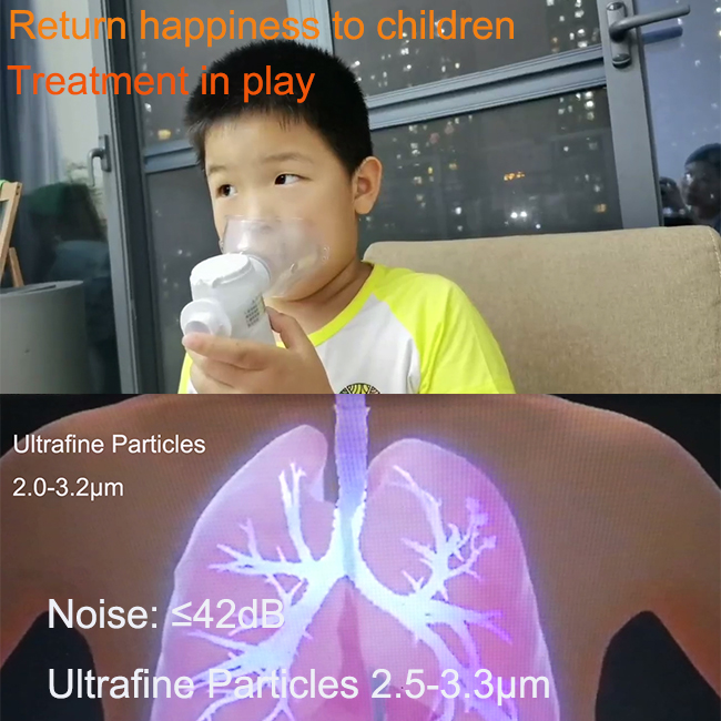 Ребячья астма вибрируя цепляет пользу Nebulizer технологии дома Medicamentous