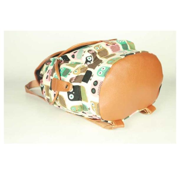 European and American 2016 autumn and winter fashion printing canvas shoulder bag leisure backpack Ms. Swallow