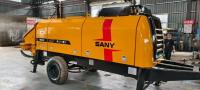 2015 refurbished Trailer Mounted Concrete Pump Sany 8018 Stationary Trailer Pump