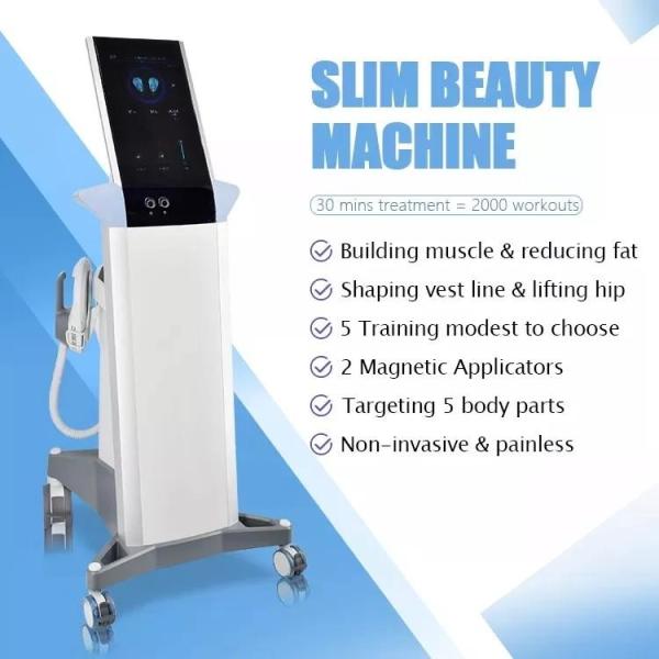 Touch Screen 13 Tesla Body Sculpting Machine , EM Sculpting Equipment