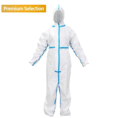 Disposable Protective Coverall With Hood EN14126 EN ISO13982 EN14605 EN14325 EN13034