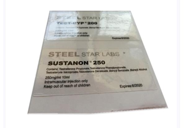 O tubo de ensaio feito sob encomenda claro transparente dos laboratórios de aço da estrela etiqueta o tamanho de 6X3 Cm para o eviale V