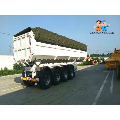 3 dos eixos 60T do caminhão basculante da carga reboque resistente semi com cabo automático