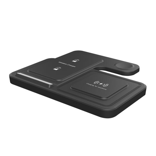 新品T288 無線充電器 サポート 15W/10W/5W 3 イン 1 折りたたむ高速充電器