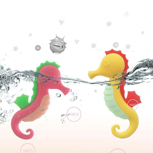 Baby Molar teether Baby Teething Toys, Hippocampus Infant Training Toothbrush for Molar Massage