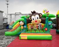 diapositiva inflable de la gorila de la lona del PVC de 0.55m m/castillo animoso del mono impresionante