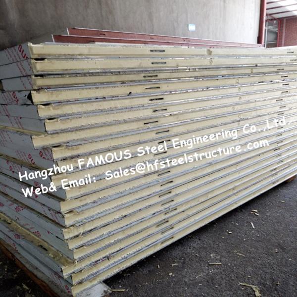 Fireproof Industrial Freezer Panels / PU Sandwich Panels With Broad Availability