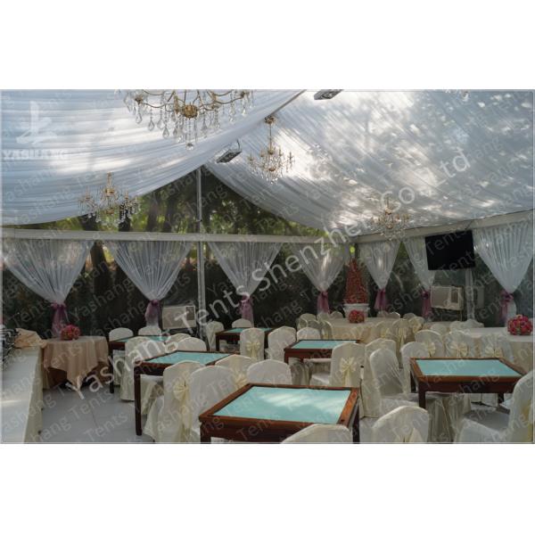 White Aluminum Structure Outdoor Party Tents 300 Sqm Amazing Wedding Marquees