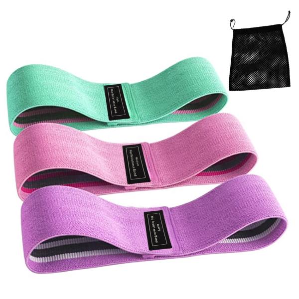 Yoga Gym Exercise fitness for Legs Glutes Booty Hip Fabric Resistance Bands