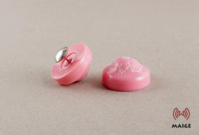Pink EAS RFID Hard Tag Flower Shape Compatible With Super Magnetic Detacher