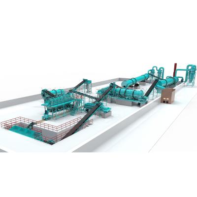 380 / 415V 2-6mm Organic Fertilizer Production Machine line at Chicken Manure