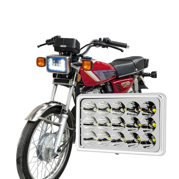 DC12V 12 Lamp Chips Semi-assembly White DRL Blue Motorcycle LED Accessory Headlight