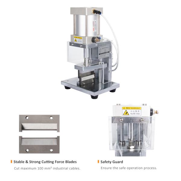 110V 220V Pneumatic Up To 200sqmm Cable Wire Cutting Machine