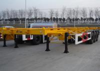 Capacidad de 40 t 3 tambores Alxes 48 pies de baja distancia Esqueleto Semi contenedor camión remolque