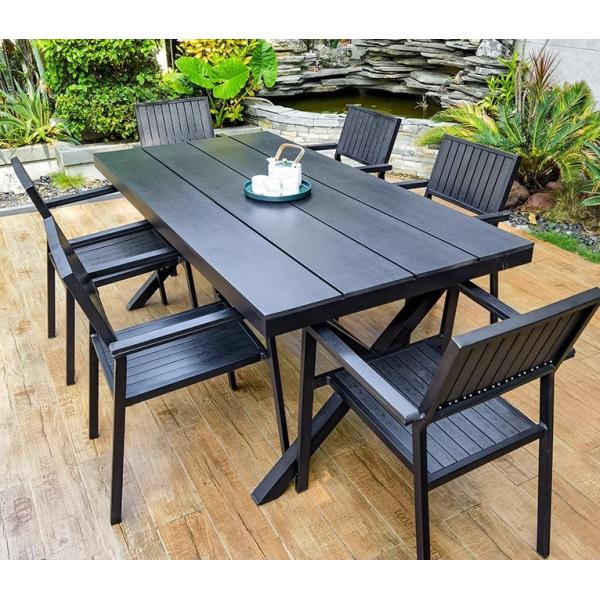 Modern Cafe Shop Garden Waterproof Sillas De Comedor Metal Armrest Cast Aluminium Chairs Indoor Outdoor Patio Furniture