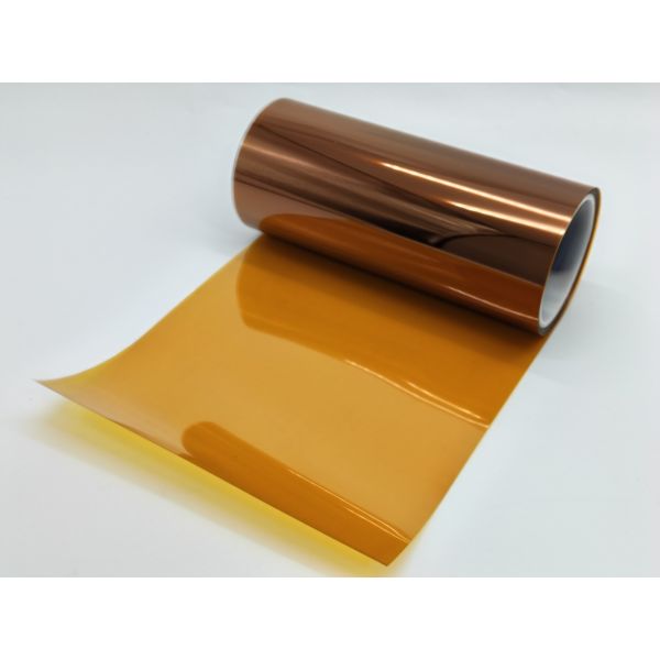 80μm Dark Amber Heat Resistant Gold Finger Lamination PI Tape for Battery Industry