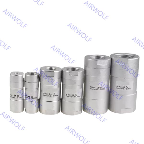 Алюминиевая проверки воздушного потока клапаны KA-06,KA-08,KA-10,KA-15,KA-20,KA-25