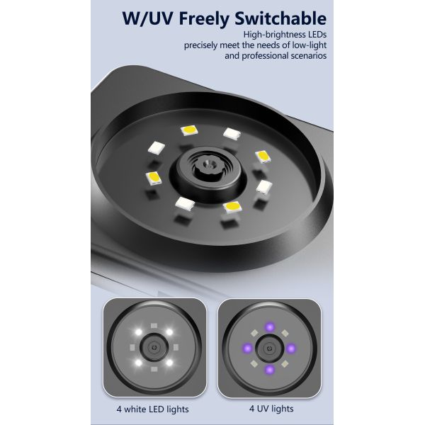 High-Power Handheld Pocket LED Digital Square Screen Magnifier