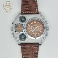 Montres à quartz d'homme de design élégant Montres à quartz légères à bouton caché