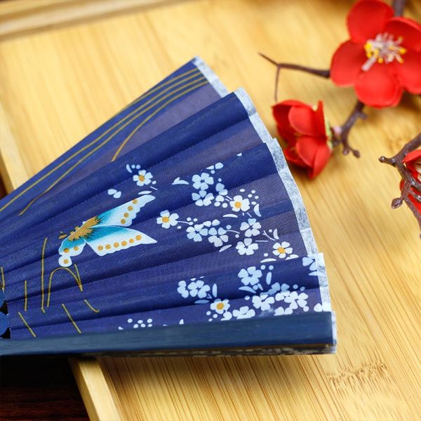 Custom Printed Silk Hand Fans Folding Bamboo Hand Fan for Weddings Favor