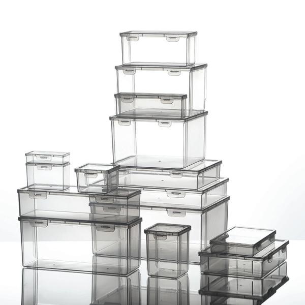 Desktop Office Supplies, Desk Organizers, Clear Accessories, Dustproof Organizer Storage Small Items Frosted Storage Box Transparent Desktop Sundries Storage Box With Lid Drawer Storage Box