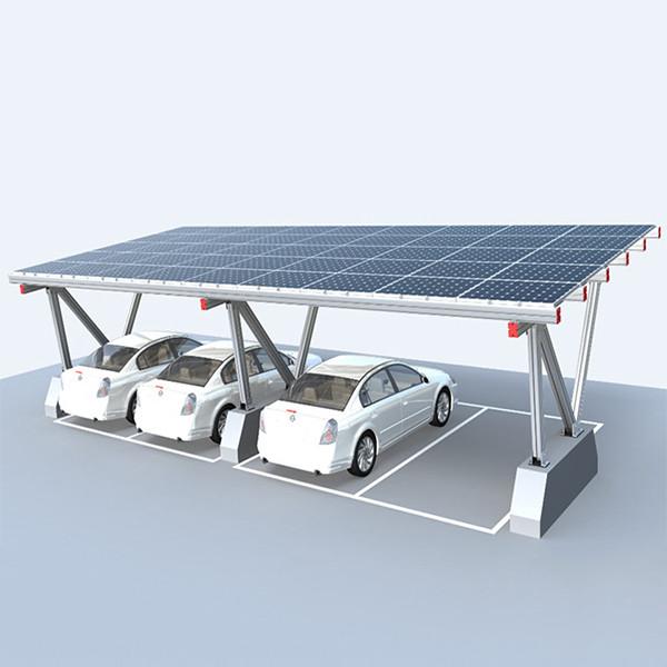 Energia renovável dos sistemas do racking do painel solar de sistemas solares do Carport do picovolt da vertente do carro