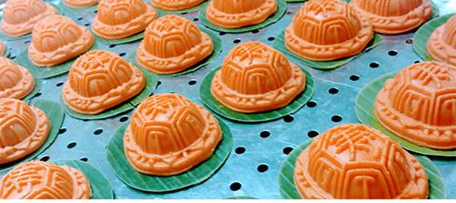 производственная линия торта луны 3100*1500mm Angku Kueh