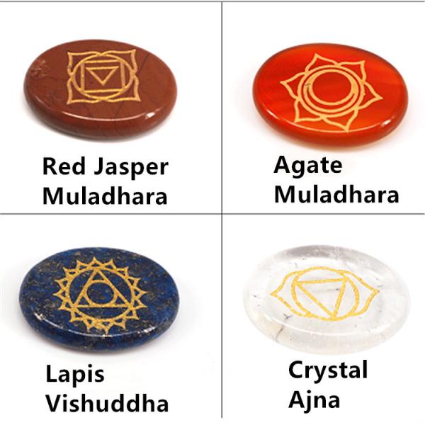 7 Chakra Stone sets Reiki Crystals Chakra Stones for Healing Support Custom Size OEM