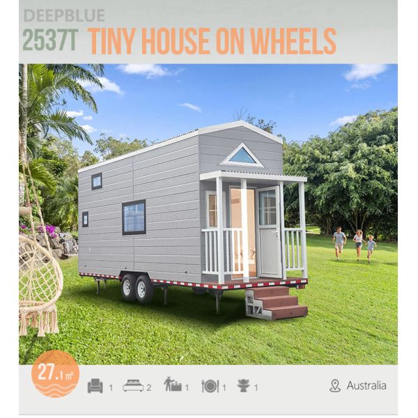 Tiny House Mobile Home Ready To Ship Wheel On Wheels Car Travel Container Florida