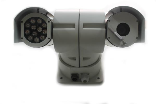 Rugged high speed IR Night Vision Police car mounted outdoor PTZ Camera