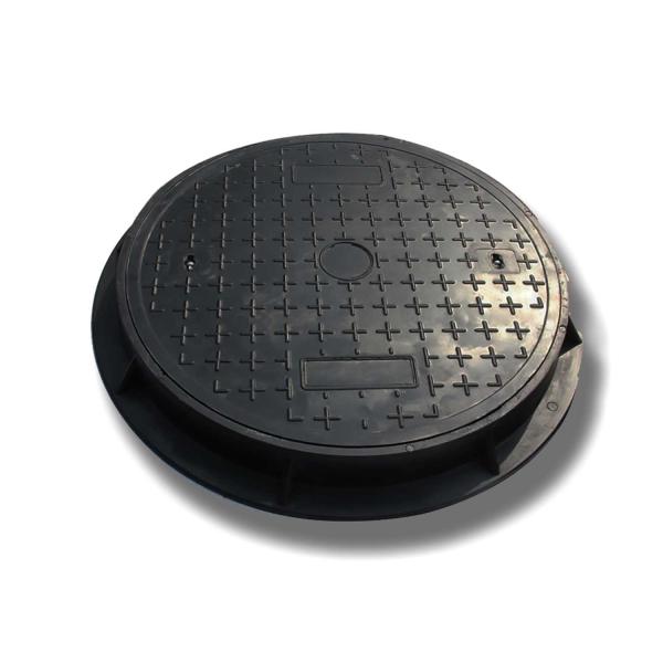 SMC Drainage Manhole Cover Round D400 Access Cover 25 Tons Load Capacity