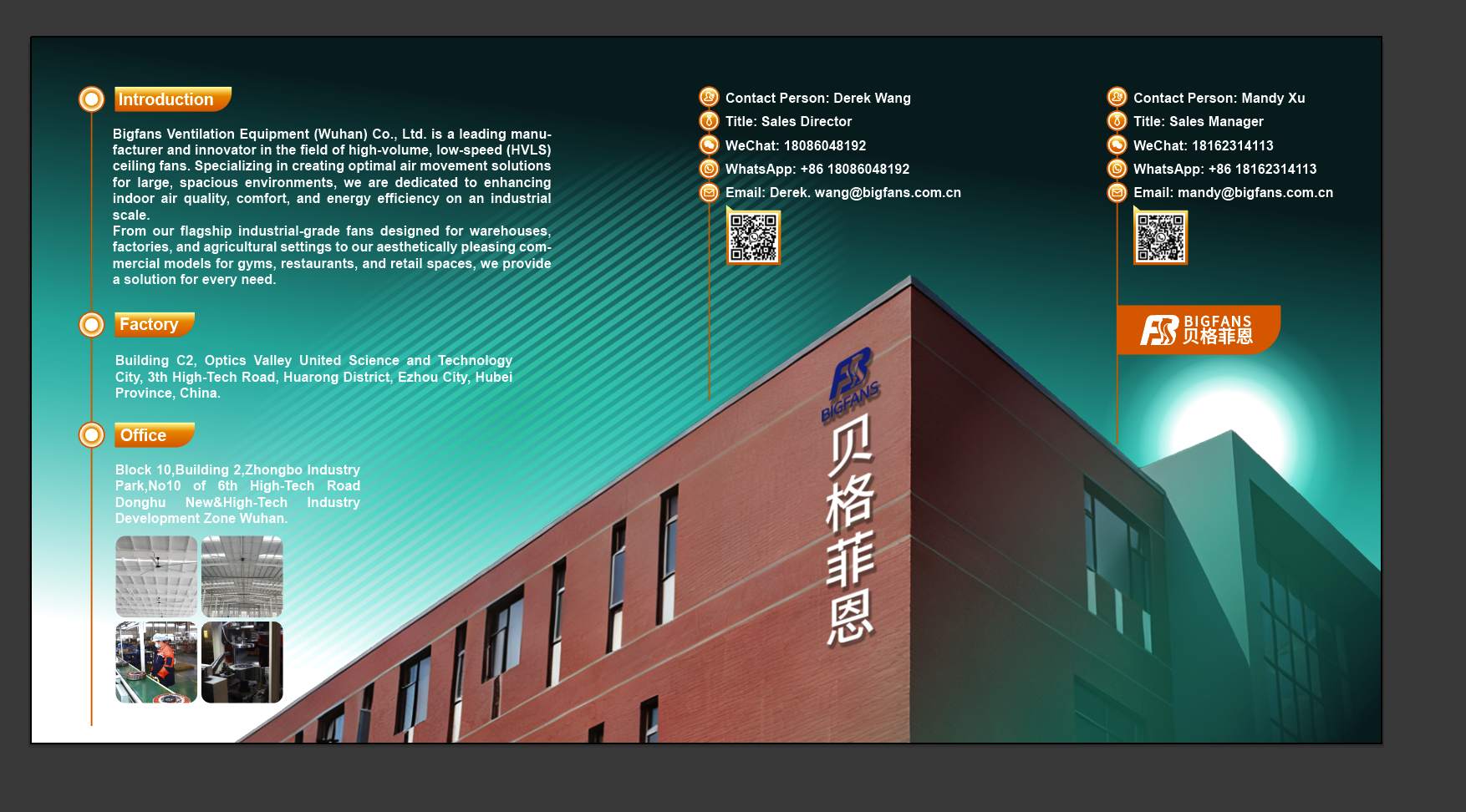 Low-Noise High Power Industrial Ventilation Fan for Improved Workplace Comfort