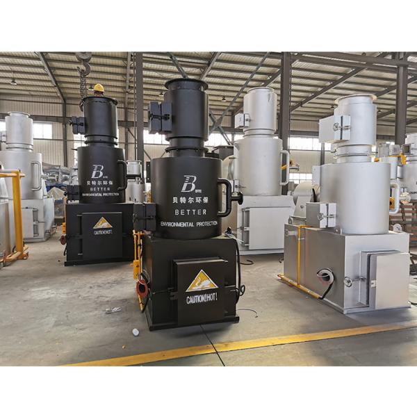 Incinerador de residuos pequeños quemador horno de cremación máquina de incineración de animales domésticos