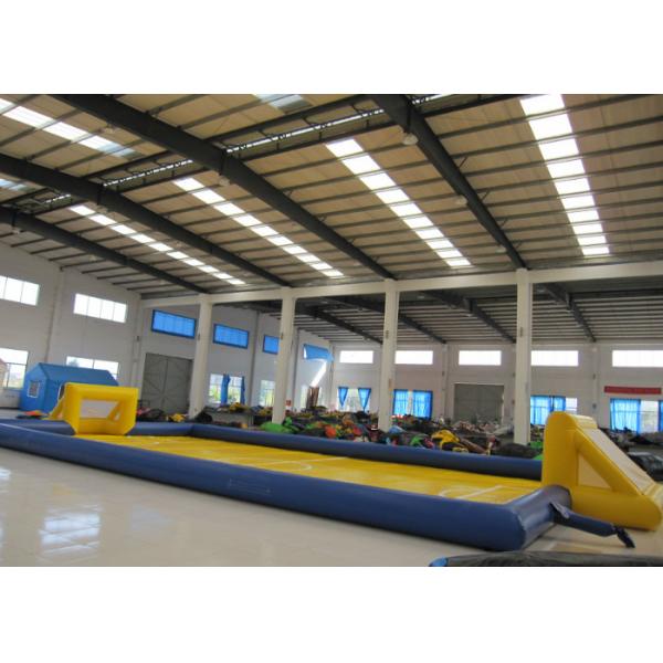Amusment Park Inflatable Soccer Playground bright colour giant Inflatable Football Pitch for adult