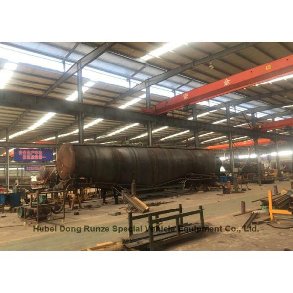 Tri Axle Tank Semi Trailer For Cement Bulk Powder Carry High Loading Capacity