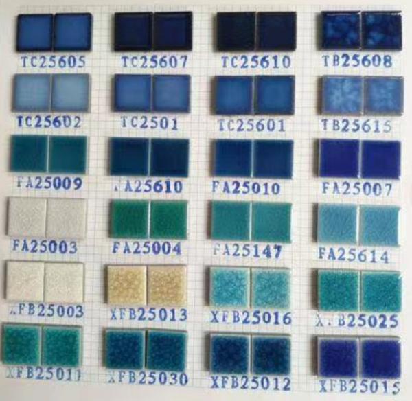 Acid Resistant Glass Marble Mosaic Porcelain Tile 600 X 600mm Customized