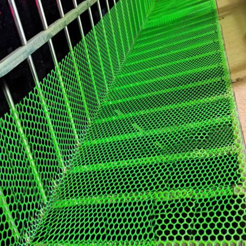 Green And Black Plastic Mesh Roll PP And PE For Balcony Fence Net