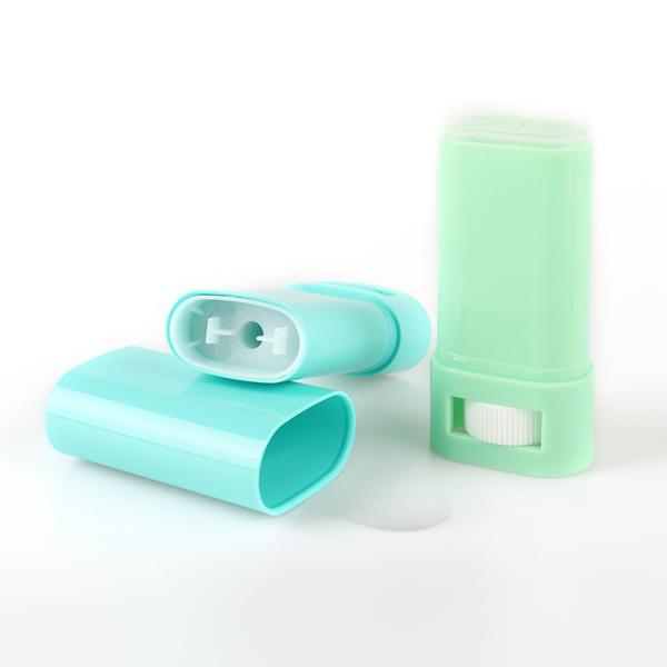 Industrial Cosmetic Oval Lotion Bar Stick Refillable Plastic Purple Lipbalm Tube Twist up Deodorant Container 5g 15g 20g