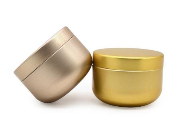 Food Grade Portable Aluminum Packaging Jars , Cosmetic Cream Jars With Screw Cap