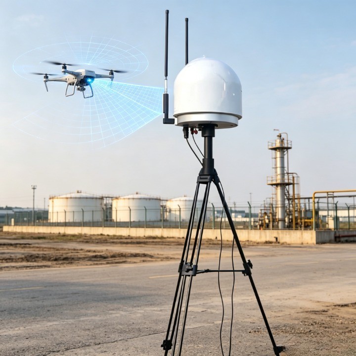 10km Full Band Scanning Detection Drone System DID And RID Positioning 70MHz-6GHz