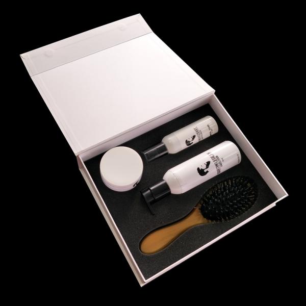 Lined Sponge White Pretty Printed Packaging Boxes For Men'S Gel Water Comb