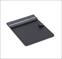 Free sample wholelsa manufacturer dia 225*270mm round shape double layer trash bin hotel leather