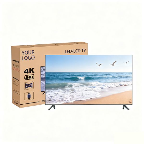 OEM ODM Android 19 24 32 40 43 50 Inch Black LED Hotel TV 4K UHD Resolution LAN Interface 32 Inch Smart HDTV