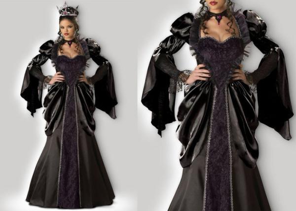Wicked Queen 1056 Female Halloween Costumes , New Queen Elsa Dress Adult Princess Costume