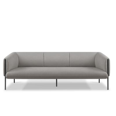 GRANDEUR Three Seater Modern Office Couch Soft Upholstery With Padded Armrest