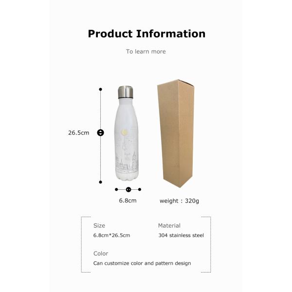 Direct Drinking Water Bottles Custom Design Logo Equipped with Anti-corrosion Coating
